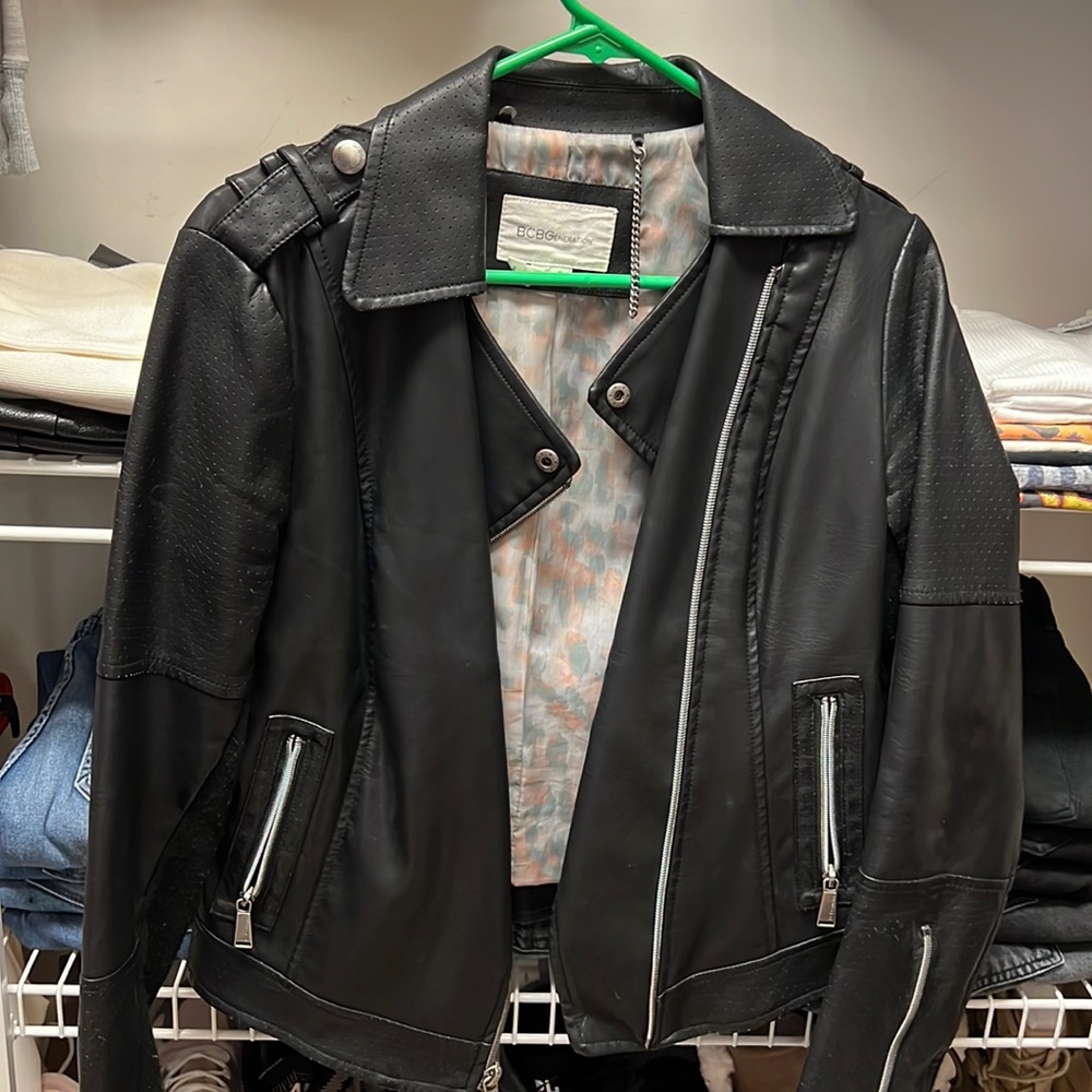 BCBGeneration faux leather jacket